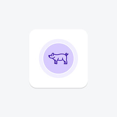 Miniature Pig, vector, pixel perfect, illustrator file