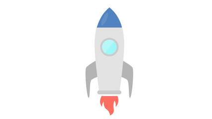 Blast off to success vibrant rocket launching upwards achieving goals