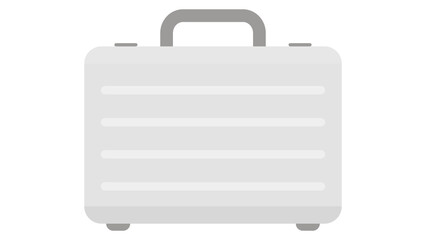 Sleek silver briefcase business success professional design