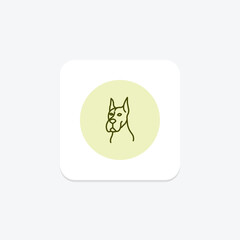 Great Dane, vector, pixel perfect, illustrator file