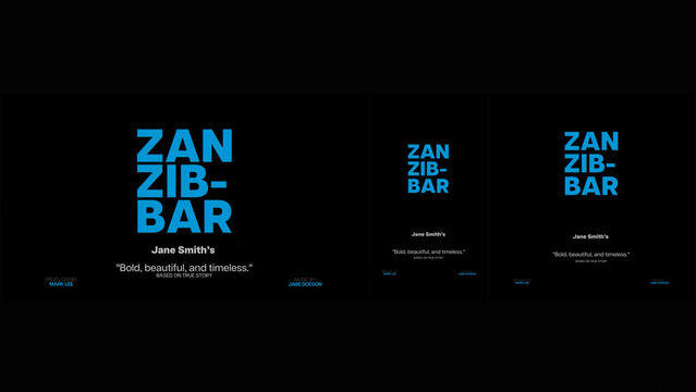 Cinematic Film Title Card, Movie Poster Typography Overlay 139 | Fully Modular Editable Layouts & Easy Text Animator Control to Create Custom Text Animations Without KeyFrames 