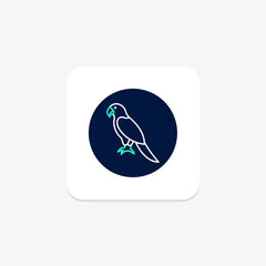 Parrot, vector, pixel perfect, illustrator file