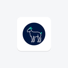 Goat, vector, pixel perfect, illustrator file