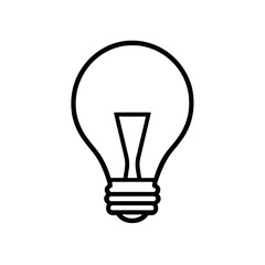 Obraz premium Light Bulb Idea Icon
