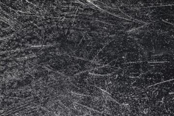 Black background scratches and noise, overlay full screen scuffs on the surface aged abstract...
