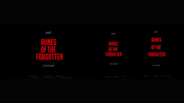 Cinematic Film Title Card, Movie Poster Typography Overlay 143 | Fully Modular Editable Layouts & Easy Text Animator Control to Create Custom Text Animations Without KeyFrames 