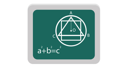 Pythagorean theorem illustrated elegantly simple geometry equation a squared plus b squared equals c squared