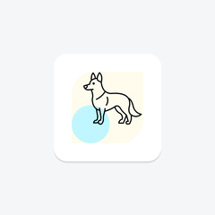 German Shepherd, vector, pixel perfect, illustrator file