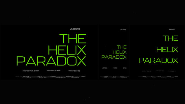 Cinematic Film Title Card, Movie Poster Typography Overlay 147 | Fully Modular Editable Layouts & Easy Text Animator Control to Create Custom Text Animations Without KeyFrames 