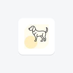 Fototapeta premium Beagle, vector, pixel perfect, illustrator file