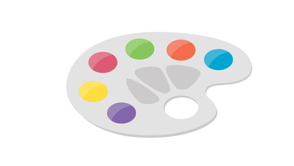 Vibrant artist palette ready for colorful creations inspiring artistic expression limitless possibilities