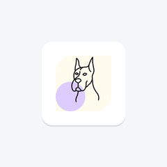 Great Dane, vector, pixel perfect, illustrator file