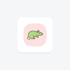 Rat, vector, pixel perfect, illustrator file