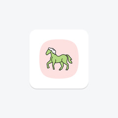 Miniature Horse, vector, pixel perfect, illustrator file