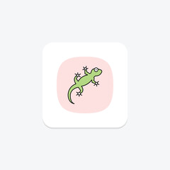 Crested Gecko, vector, pixel perfect, illustrator file