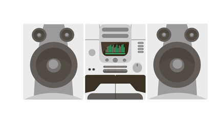 Fototapeta premium Retro Stereo System Vintage Vibes Awesome Sound Quality Enjoy the Music