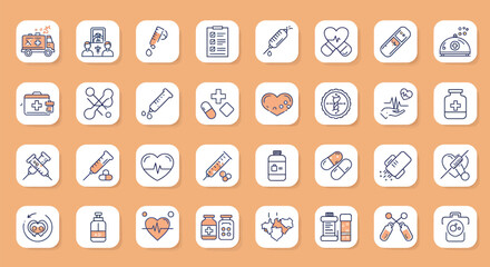 Modern Vector Medical Icons & Symbols