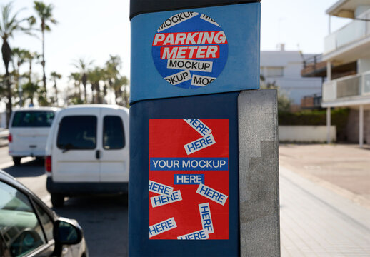 Stickers for Parking Meter in Urban Setting
