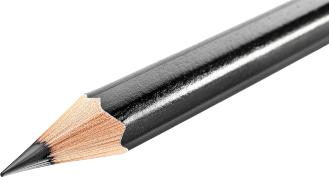 Close-up of a Black Colored Pencil