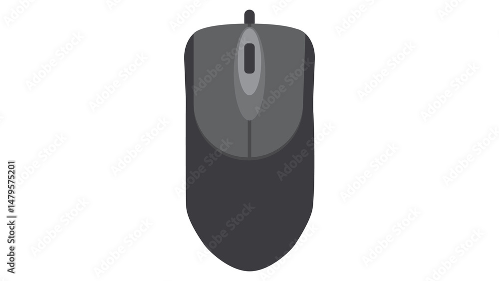 Poster sleek modern computer mouse design perfect for your tech projects elegant and simple