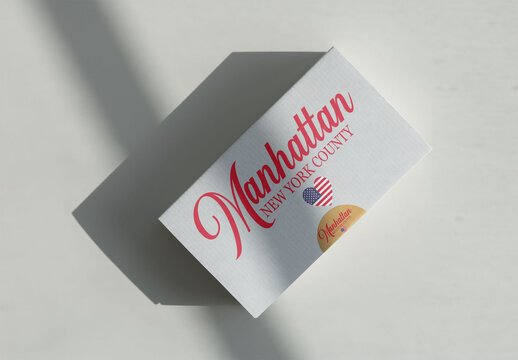 Cardboard shipping box with a closing sticker. PSD mockup