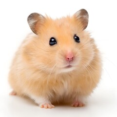 hamster on white background