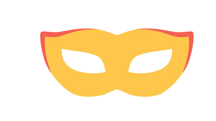 Elegant yellow masquerade mask perfect for carnival celebrations mystery and intrigue