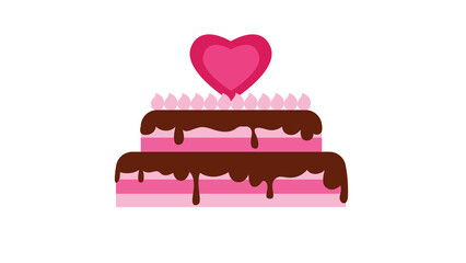 Sweetest Chocolate Cake Love Design Perfect for Valentines Day