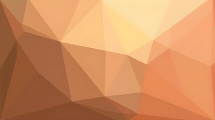 Abstract Geometric Composition in Warm Orange and Brown Tones