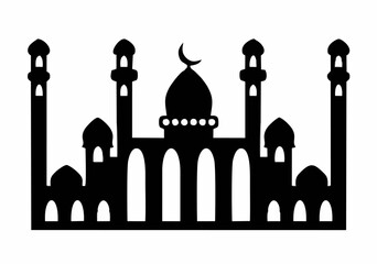 The black silhouettes of Isla...