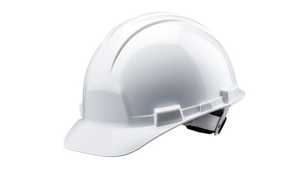 Fototapeta premium White Hard Hat Safety Equipment for Construction Workers and Industrial Projects