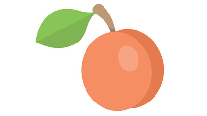 Juicy peach illustration vibrant colors fresh fruit healthy eating delicious summer treat