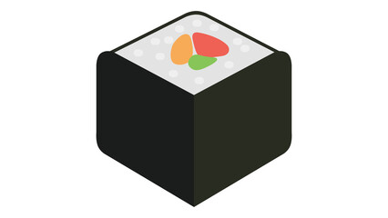 Delicious sushi roll perfect for your menu design vibrant and appetizing