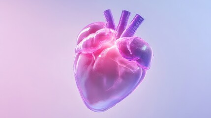 Fototapeta premium Glassy heart illustration