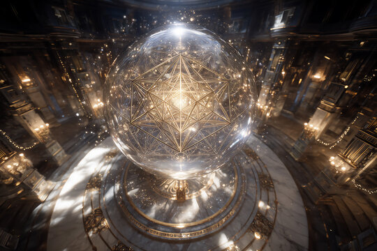 Radiant Metatron's Cube with Luminous Energy and Sacred Geometry