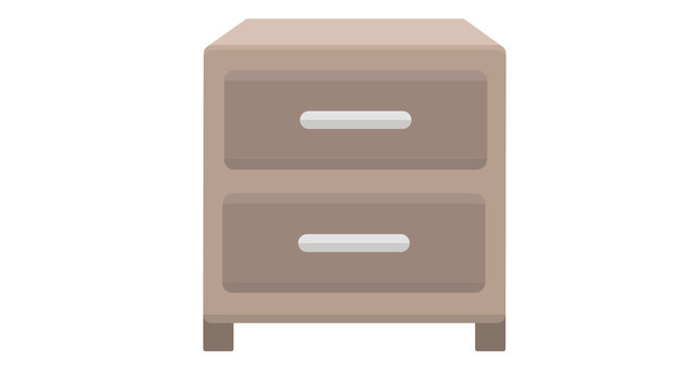 recommend clip art: Two drawer bedside table simple design perfect for bedroom decor elegant style home furniture icon