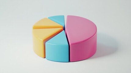 Obraz premium Colorful pie chart graphic (2)