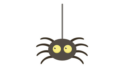 Cute spooky spider hanging ready for Halloween fun
