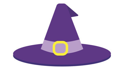 Magical purple witch hat Halloween design perfect for spooky celebrations