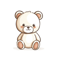 teddy bear isolated on white