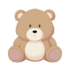 Fototapeta premium teddy bear isolated on white background
