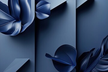 Sophisticated Muted Gradient Dark Indigo Blue Banner Design for Business and Website Visuals