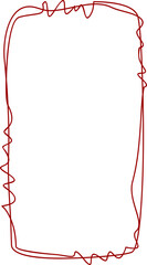 Irregular Rectangular Outline on Black Background