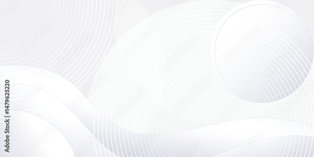 Poster white geometric abstract background overlap layer on bright space with lines effect decoration. mode