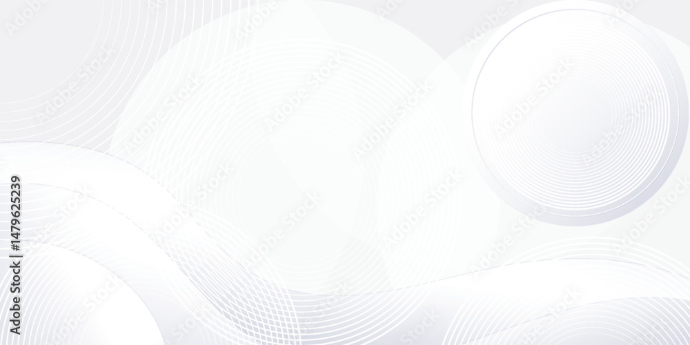 Poster white geometric abstract background overlap layer on bright space with lines effect decoration. mode