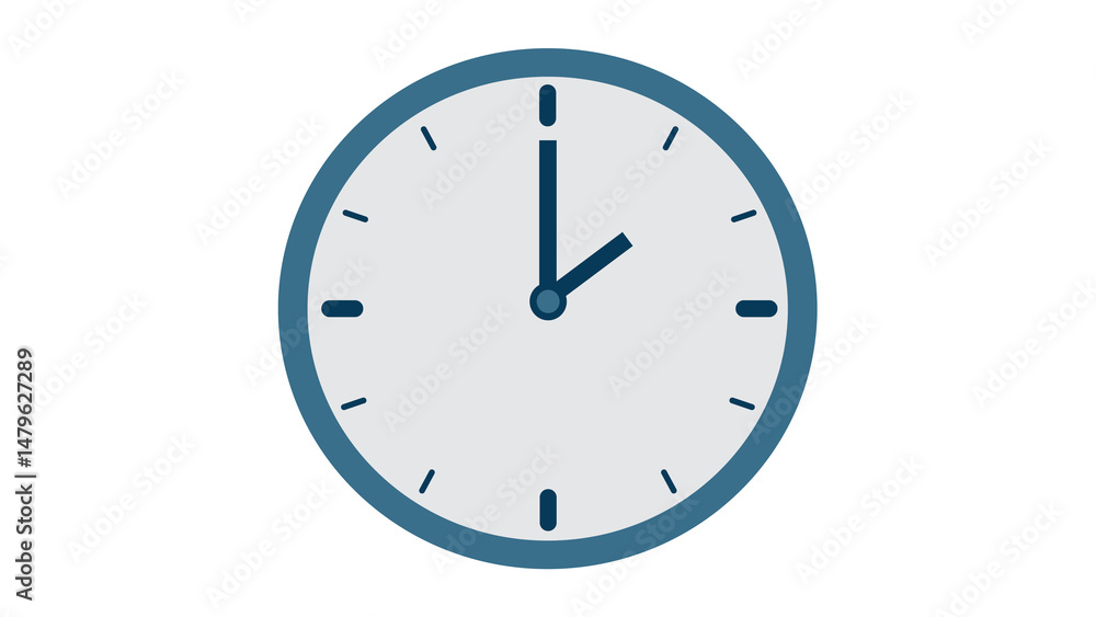 Poster simple elegant clock design perfect for time management concepts showcasing efficiency and precision