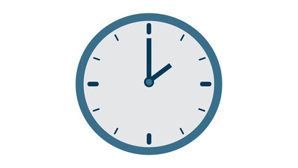 Simple elegant clock design perfect for time management concepts showcasing efficiency and precision