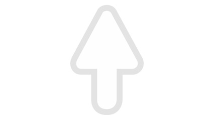 Elegant white arrow pointing upward progress growth success design element