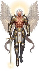 knight with sword and shield