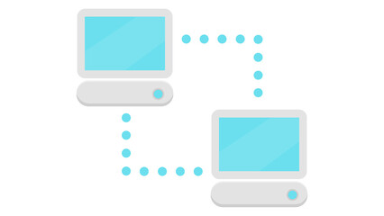 Digital connection seamless data transfer bright future technology